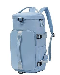 Damen-Reisetasche, Reisetasche für Flugzeug, Schultertasche, Wochenendtasche, Übernachtungstasche für Damen und Herren, blau von Mucee