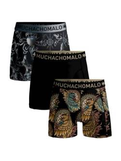 Men 3er Pack Boxer Shorts Free As A Bird Explore, Print/Print/Black, XXL von Muchachomalo