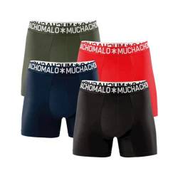 Muchachomalo 4er Set Boxershorts Cotton Black Navy Red und Army Green, Größe:L von Muchachomalo