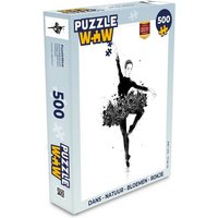 MuchoWow Puzzle Frau - Tanz - Blumen - Ballerina - Natur, 500 Puzzleteile, Foto-Puzzle, Bilderrätsel, Puzzlespiele, Spielzeug von MuchoWow