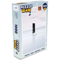 MuchoWow Puzzle Frau - Treppe - Abstrakt - Tür, 1000 Puzzleteile, Foto-Puzzle, Bilderrätsel, Puzzlespiele, Klassisch von MuchoWow