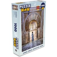 MuchoWow Puzzle Marmor - Gebäude - Architektur - Frau, 1000 Puzzleteile, Foto-Puzzle, Bilderrätsel, Puzzlespiele, Klassisch von MuchoWow