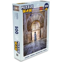 MuchoWow Puzzle Marmor - Gebäude - Architektur - Frau, 500 Puzzleteile, Foto-Puzzle, Bilderrätsel, Puzzlespiele, Spielzeug von MuchoWow