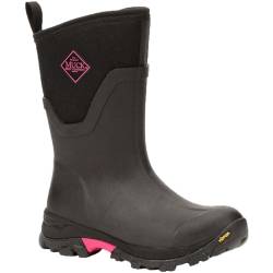 Muck Boots Damen Arctic Ice Mid Achat Gummistiefel, Schwarz Hot Pink, 36 EU von Muck Boots