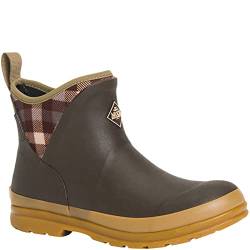 Muck Boots Damen Originals Ankle Gummistiefel, Braunes Karomuster, 36 EU von Muck Boots