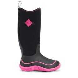 Muck Boots Hale Damen Kniehohe Stiefel mit warmem Futter, Schwarz (Black/Hot Pink)-42 EU (8 UK) von Muck Boots