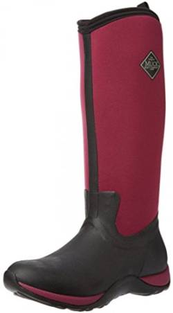 Muck Damen Boots Arctic Adventure Stiefel, Schwarz (Black/Maroon), 43 EU (9 UK) von Muck Boots