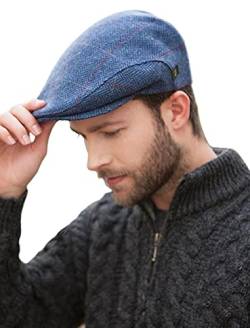 Mucros Weavers Men's Irish Trinity Flat Cap Driving Cap Made in Ireland (Col 110, Large) von Mucros Weavers