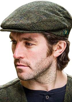 Mucros Weavers Trinity Tweed Irish Flat Cap Newsboy Hat Made in Irland - - MEDIUM von Mucros Weavers