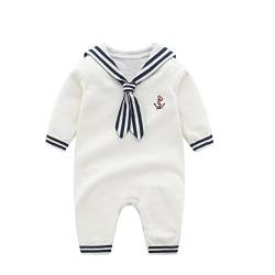 Mud Kingdom Boutique Baby Junge Nautical Pullover Strampler Weiß 3-6 Monate von Mud Kingdom