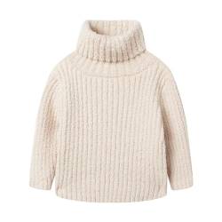 Mud Kingdom Groß Mädchen Rolli Pullover Turtleneck Winterpullover Beige 9-10 Jahre von Mud Kingdom