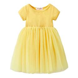 Mud Kingdom Kleine Mädchen Gelbes Tutu-Kleid Flowy Cute Sparkle Tüll 7-8 Jahre von Mud Kingdom