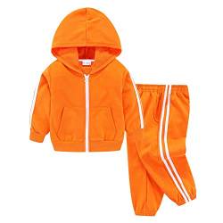 Mud Kingdom Kleinkind Jungen Jogger Sets Baumwolle Schulkleidung Orange 2 Jahre von Mud Kingdom