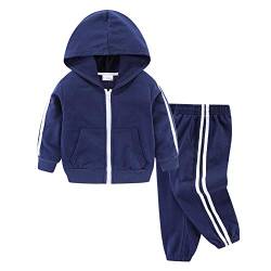 Mud Kingdom Kleinkind Jungen Outfits Kapuzenjacke und Jogger Set Marineblau 3 Jahre von Mud Kingdom