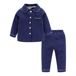 Mud Kingdom Kleinkind Jungen Pyjama Sets Halsband Knopf runter Blau 2 Jahre von Mud Kingdom