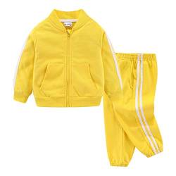 Mud Kingdom Kleinkind Jungen Sweatsuit Casual Outerwear Gelb Zurück in die Schule 3 Jahre von Mud Kingdom