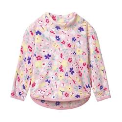 Mud Kingdom Pullover Strickjacken für Jungen Mädchen Winter Freizeit Stehkragen Polar Fleece Rosa Blüte 5 Jahre von Mud Kingdom