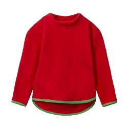 Mud Kingdom Pullover Strickjacken für Jungen Mädchen Winter Freizeit Stehkragen Polar Fleece Rot 2 Jahre von Mud Kingdom