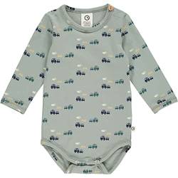 Müsli by Green Cotton Baby Boys Caravan l/s Body Base Layer, Spa Green/Night Blue/Pine/Rye, 98 von Müsli by Green Cotton