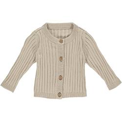 Müsli by Green Cotton Baby Boys Knit Rib Cardigan Sweater, Feather, 86 von Müsli by Green Cotton