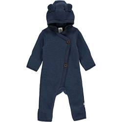 Müsli by Green Cotton Baby Boys Woolly Fleece Suit and Toddler Sleepers, Night Blue, 56/62 von Müsli by Green Cotton