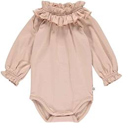 Müsli by Green Cotton Baby Girls Cozy me Frill l/s Body Base Layer, Spa Rose, 86 von Müsli by Green Cotton
