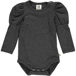 Müsli by Green Cotton Baby Girls Cozy me Puff l/s Body Base Layer, Iron Grey Melange, 86 von Müsli by Green Cotton