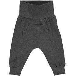 Müsli by Green Cotton Baby - Jungen Cozy Me Pocket Baby Casual Pants, Iron Grey Melange, 56 EU von Müsli by Green Cotton