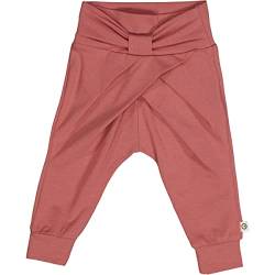 Müsli by Green Cotton Baby - Mädchen Cozy Me Bow Casual Pants, Rose, 56 EU von Müsli by Green Cotton