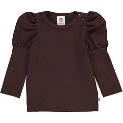 Müsli by Green Cotton Baby - Mädchen Cozy Me Puff Baby T Shirt, Coffee, 80 EU von Müsli by Green Cotton