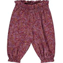 Müsli by Green Cotton Baby - Mädchen Petit Blossom Flared Baby Casual Pants, Fig/Boysenberry/Berry Red, 86 EU von Müsli by Green Cotton