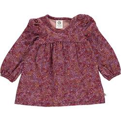 Müsli by Green Cotton Baby - Mädchen Petit Blossom L/S Baby Casual Dress, Fig/Boysenberry/Berry Red, 74 EU von Müsli by Green Cotton