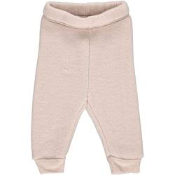 Müsli by Green Cotton Baby - Mädchen Woolly Fleece Baby Casual Pants, Spa Rose, 80 EU von Müsli by Green Cotton