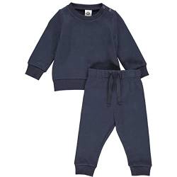 Müsli by Green Cotton Boys Cozy Sweat Set Baby Pants, Night Blue, 74 von Müsli by Green Cotton