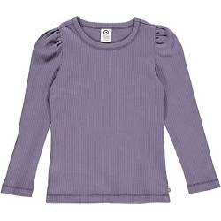 Müsli by Green Cotton Girl's Cozy Rib Puff l/s T T-Shirt, Lilac Fog, 122 von Müsli by Green Cotton