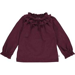 Müsli by Green Cotton Mädchen Cozy Me Frill Collar L/S Baby T Shirt, Fig, 74 EU von Müsli by Green Cotton