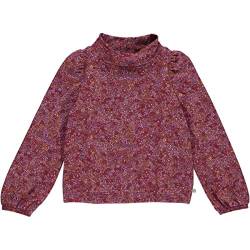 Müsli by Green Cotton Mädchen Petit Blossom Puff Sweatshirt Pullover Sweater, Fig/Boysenberry/Berry Red, 140 EU von Müsli by Green Cotton