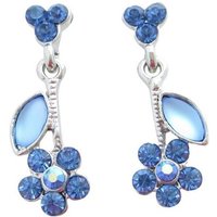 Mugello Paar Ohrhänger Fiori Ohrhänger blau elegant festlich von Mugello