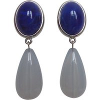 Mugello Paar Ohrstecker Viola blau-mondstein (silber) stilvoll und schick, made in Germany JustWin von Mugello