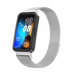 Metalen Bandje voor Huawei Band 8, Verstelbare Roestvrij staal Strap met Magnetische Gesp voor Huawei Band 8 Strap Vrouwen Mannen von Mugust