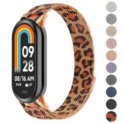 Metalen bandje voor Mi Band 8, verstelbare roestvrijstalen vervangende riem met magnetische gesp voor Mi Band 8/ Smart Band 8 Vrouwen Mannen von Mugust