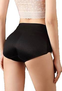 MuistA Damen Po Push Up Höschen Unterhose Bauchweg Slip Panties Bodyshaper Shapewear mittel Taile (as3, Alpha, m, Regular, Regular, Schwarz) von MuistA