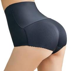 MuistA Damen Po Push Up Unterhose Bauchweg Hip Enhancer Shapewear Butt Lifter Panty Padded Höschen (as3, Alpha, l, x_l, Regular, Regular, Schwarz) von MuistA