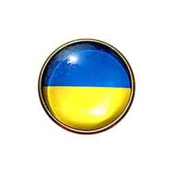 Ukraine Flag Pin Ukraine Freundschafts Pin Brosche Anstecknadeln mit Ukrainischer Flagge Retro Ukraine Flagge Solidaritäts Brosches Fan-Souvenirs Geschenk fur Damen Herren Blau Gelb Abzeichen (4PCS) von Muium(TM)