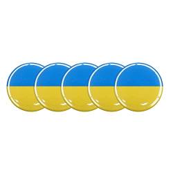 Ukrainische Brosche Ukrainische Brosche Metallbrosche Ukraine Freundschaftspin Brosche Ukraine Flaggen-Pin Anstecker Ukraine Flagge vergoldet Brosche Buttons mit der ukrainschen Flagge (B-10PCS) von Muium(TM)