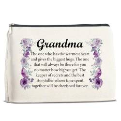 Geschenke für Oma, Oma Geschenke, Oma Make-up-Tasche, Dankeschön Geschenke für Großmutter Nana Gigi Mimi, Beste Oma Kosmetiktasche, Mehrere Farben, 10" x 7" von Mukjyuyi