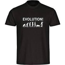 T-Shirt Evolution des Mannes schwarz Herren Gr. S bis 5XL - Lustig Witzig Sprüche Party Geschenk Funshirt von Multifanshop