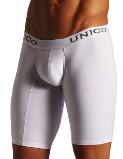 Mundo Unico Herren-Boxershorts, kolumbianisch, mit langem Bein, Ropa Interior de Hombre, 96101001 Weiß, Medium von Mundo Unico