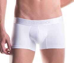 Mundo Unico Herren Retro Pants Cristalino Kurz Mikrofaser Weiss L von Mundo Unico