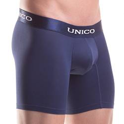 Unico Boxershort Suspensor Profundo Microfibre Langes Bein Unterwäsche, Blau, Gr.XL von Mundo Unico
